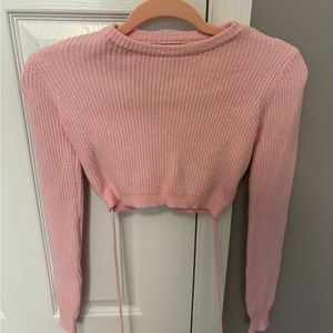 Adika pink cropped top